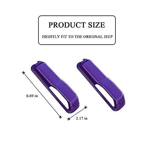 CheroCar JL JT Engine Hood Hinge Cover Decoration Cover Stickers Exterior Accessories for Jeep Wrangler JL 2018-2021, for 2020-2021Jeep Gladiator JT (Purple-B…) Purple-B…
