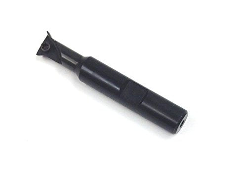 HHIP 2075-0500 60 Degree Indexable Dovetail Cutter, 1 Flute, 1/2" Cutting Diameter, 3/8" Shank, 2.36" OAL, 1/2" Cutting Diameter 1/2 in