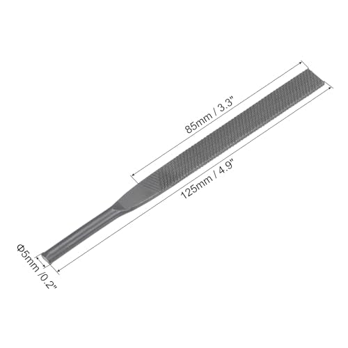 uxcell Pneumatic Air File Set Coarse Tooth 5mmx125mm Flat File Grinding Tool 10Pcs