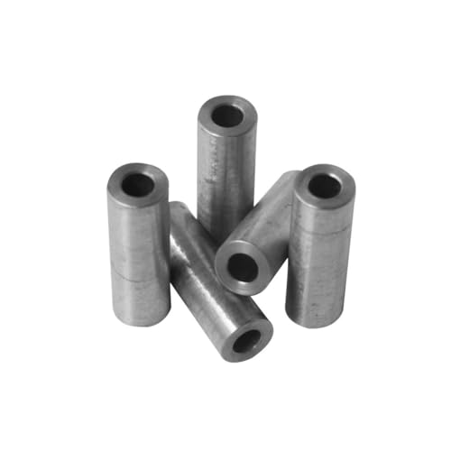 Steel Spacer 1/2" OD x 1/4" ID, Round Spacer Unthreaded Standoff Bushing Plain Finish, Fits Screws, Bolts 1/4" or M6, Metal Spacers Online (1-1/2" Length, 10 Pack) 1-1/2" Length