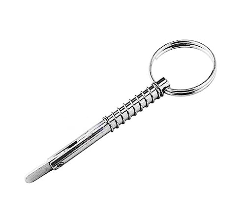 4 Pack Quick Release Pin 5/16" Diameter,Usable Length: 1-3/5(41mm) w/Drop Cam & Spring ,Full 316 Stainless Steel, Bimini Top Pin Marine Hardware, Free Installation Screws