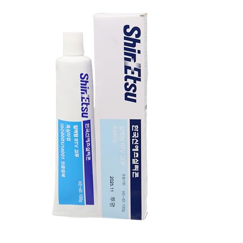 Shin-ETSU KE-45-W Industrial Grade White Adhesive Sealant 100g | High-Strength, Flexible, Weather-Resistant, Non-Corrosive, Durable Bonding Compound for Electronic & Industrial Use