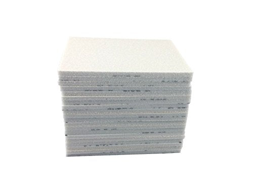 5-1/2 x 4-1/4 x 3/16 Inch Sanding Sponges, Medium 120-150 Grit Sponge Sanding Pads with Aluminum Oxide Side, 10 Pack Flexible Contour Sand Sponge for Wood, Auto Paint, Plastics & Metal Sander 120 Grit