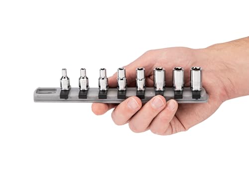 TEKTON 1/4 Inch Drive External Star Socket Set, 8-Piece | SHD90115 8-pc. (E4-E12)