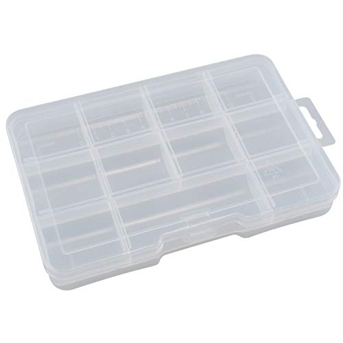 9-Compartment Plastic Storage Case, Pack of (4)