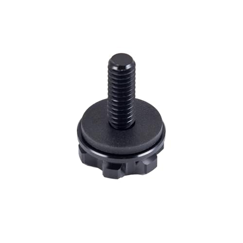  [AUSTRALIA] - Advanblack Axion CNC Machined Knurled Seat Bolt Kit Billet 6061 Aluminum Seat Bolt Tab Screw Mount Knob Cover Compatible with Street Glide Road King Electra Dyna Softail 1997-2026 (Black) Black