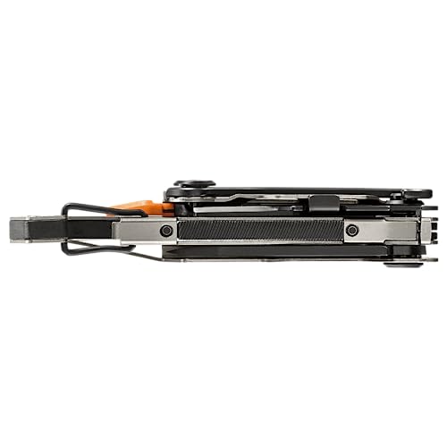 Gerber Gear Stake Out 11-in-1 Multi-tool - 2.2" Plain Edge Blade, Tent Stake Puller, Carabiner Carry - EDC Gear and Equipment - Graphite