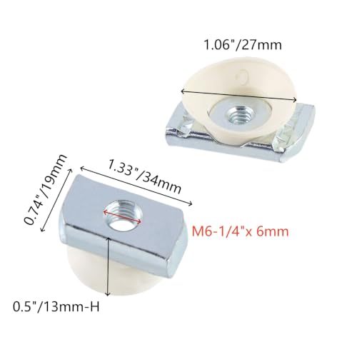 Bitray Strut Channel Cone Nut 1/4"-20 Unistrut Hardware Twirl Nuts for DIY