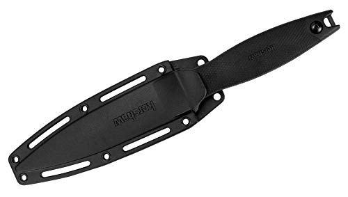 Kershaw Secret Agent (4007); Concealable Boot Knife with Strong Single Edge 8Cr13MoV Steel Blade; Arrives with Dual Carry Molded Sheath and Stealthy Non-Reflective Oxide Finish, 3 OZ