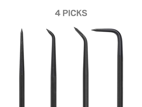 TEKTON Pointed Pick and Hook Set, 5-Piece | PNH90402 Pick and Hook Set (5-Piece, Pouch)