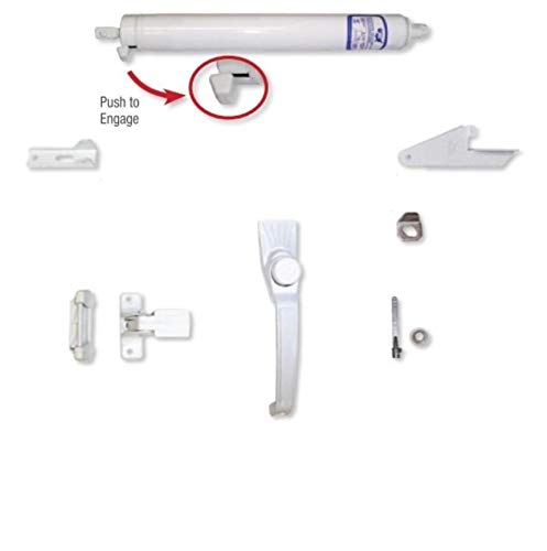 Auto-Hold Screen and Storm Door Closer Hardware Kit (White)
