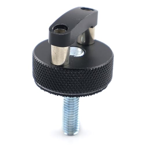 Aluminum Hard Top Quick Removal Fastener Thumb Screw Compatible with 2021 + Ford Bronco 2dr and 4dr Hardware Kit, Integrated D Ring, Black