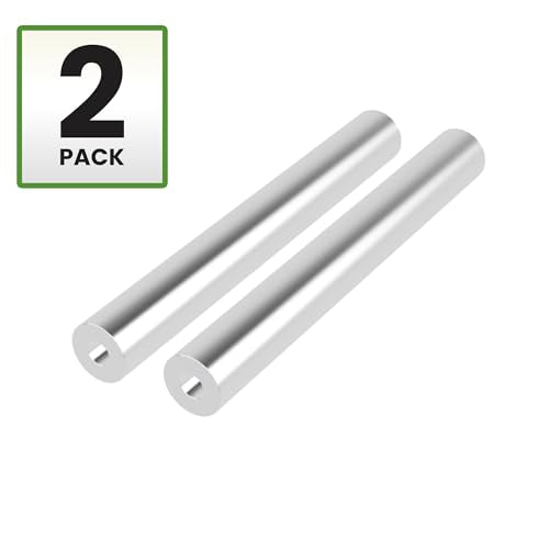 Aluminum Spacer 1" OD x .40" ID x 8" Long Round Spacer 2 Pack