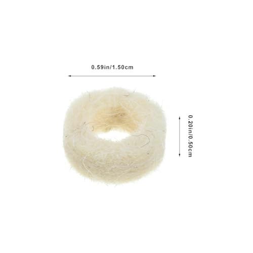 OSALADI Felt Washers Replacement Round Wool Felt Washer 0.59X0.59X0.19in Oil Plug Washer Mechanical Seal Gasket for Oil Leak Prevention Equipment Maintenance and Easy Replacement
