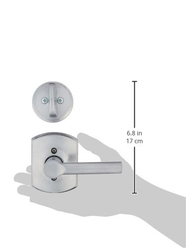 Schlage B81 626 Deadbolt with Standard Trim, Non-Keyed One Sided Deadbolt, Highest Residential Security, Satin Chrome W/Exterior Plate