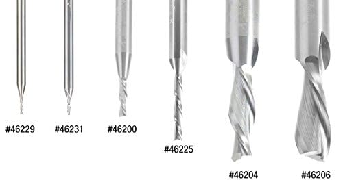Amana Tool - 46421 Solid Carbide Spiral Plunge 1/4 Dia x 1-1/4 x 1/4" Shank Down-Cut