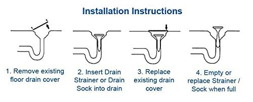 4" Plastic Mesh Drain-Net Drain Strainer