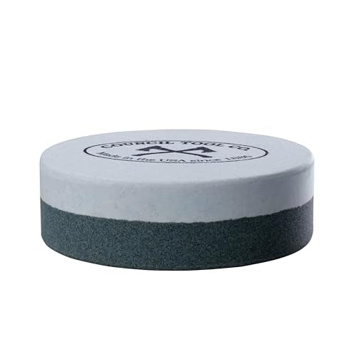 COUNCIL TOOL 240/400 Grit Sharpening Puck, For Field Axes & Machetes