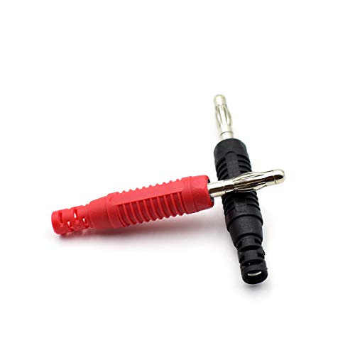 zhenyu 5 Colors 4mm Banana Plug Male to Male Test Leads 14AWG Heavy Duty Jumper Wires Silicone Soft Test Cable for Multimeter Electrical Testing 20A 6Ft 5Pcs-Length of 6 Feet