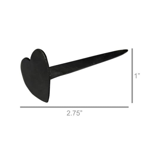 Homart Heart Nail, Iron, Black