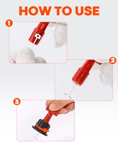 1000pcs Self Leveling Pins, 1.5mm / 1/16" Replacement Steel Needles for Flooring Wall Tile Levelers – Reusable Spare Steel Pins for Tile Leveling System 1/16, for Floor, Tile Installation Tools 1000