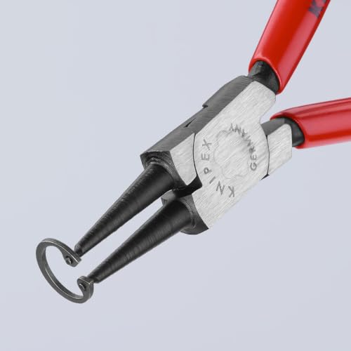 KNIPEX Tools - Circlip Pliers, Internal, Straight, 3/4"-2 23/64" Bore Dia. (4411J2), 7.25 Red 7.25-Inch Classic