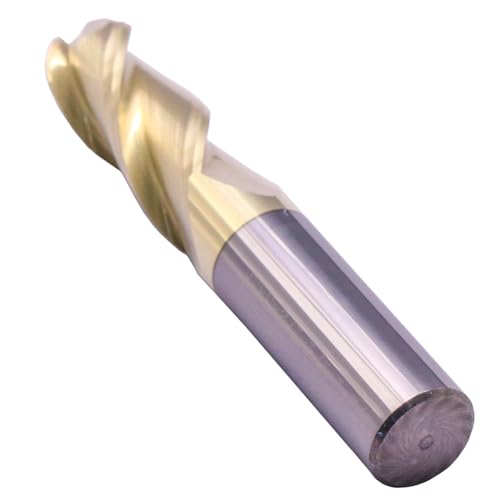 1/2" 3 Flute Ball Nose Solid Carbide End Mill for Aluminum - ZrN Coated 1/2 in