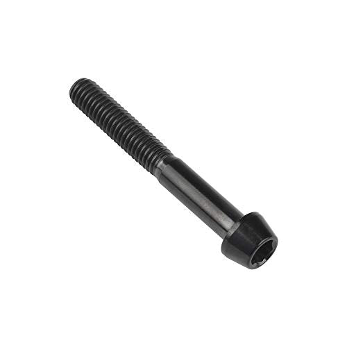 Titanium M6 Tapered Bolt Allen Hex Screw (M6X45mm, Black) M6X45mm