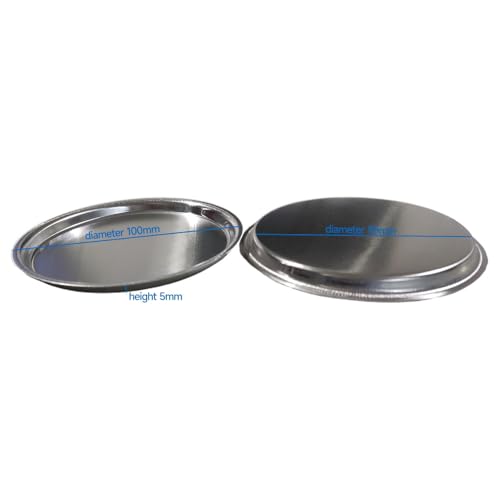 Aluminum Sample Pan only Suitable for RUISHAN PT Series Moisture Analyzer, Size 100mm(3.94 inch), Pack of 50. Aluminum Pans for PT Series Moisture Analyzer