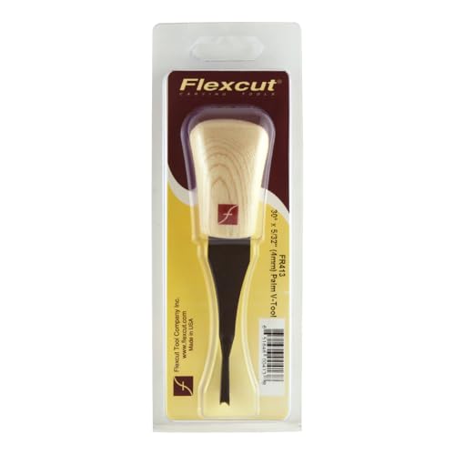 Flexcut Individual Palm Tools for Wood Carving 30 Degrees - 5/32 Inch Palm V-tool
