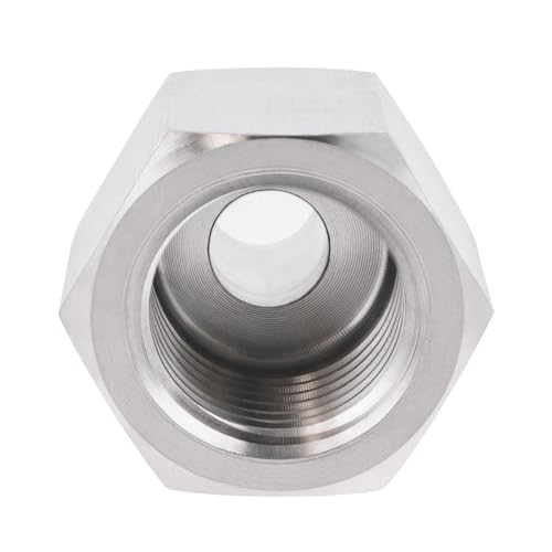 Stainless Steel M20*1.5 Female x 3/4" NPT Male Adapter Pressure Gage M20*1.5 Female x 3/4" Male NPT 1