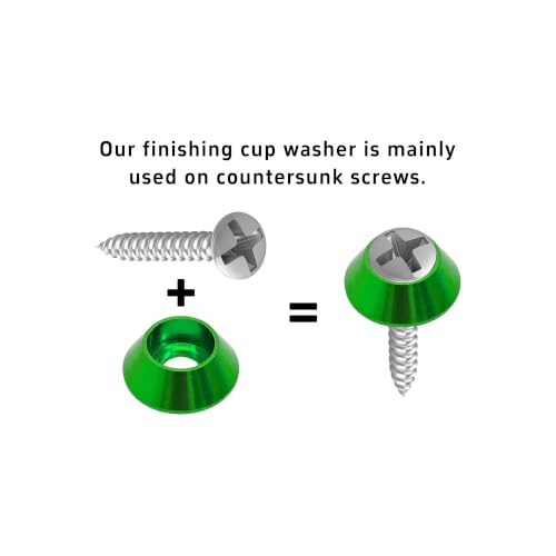 pson 60Pcs M3 Counterbore Washers(Green) Green