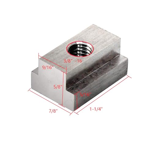 RED Wolf T Slot Nut 3/8"-16 Thread for Toyota Tacoma Tundra Pickup Trucks Bed Deck Rails Stainless Steel Tie Down Accessories (Pack of 2) 3/8"-16 (Pack of 2)