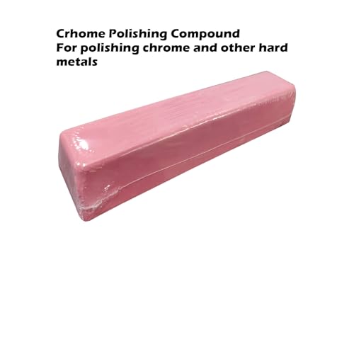 1.1 Pound Pink Polishing Buffing Compound Bar for Chrome 1pc