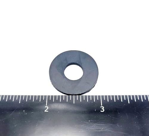 3/8" ID Rubber Flat Washers 1" OD x 1/16" Thick EPDM Gasket Spacers Seal Rings for Plumbing and Automotive Applications 3/8 x 1 x 1/16 (12 Pack) 12