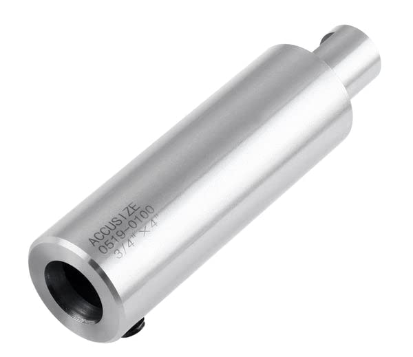 Accusize Industrial Tools 4"/100mm Extension for 3/4" Weldon Shank Annular Cutter, Weldon Adapter, 0519-0100 | For 3/4" Weldon Shank Annular Cutter, Inner Hole: 3/4", Pilot Bore: 1/4", Shank: 3/4" 4 in