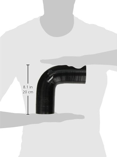 VIBRANT Performance 2742 Black 4 Ply 90 Degree Elbow
