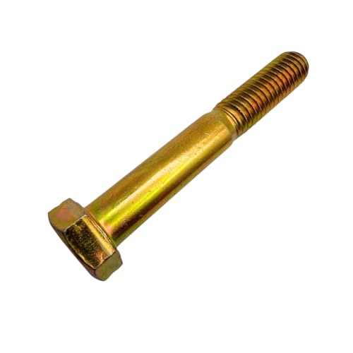 3/8"-16 x 2-1/2" Grade 8 Bolts (4-Pack) – Heavy-Duty Hex Bolts with Flat Washers & Nylon Lock Nuts – High-Strength SAE Anti-Vibration 2.5" Coarse Bolts for Automotive, Machinery & Construction 3/8" x 2-1/2" Nylon Lock Nut 4