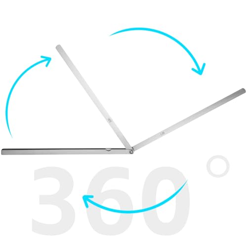 Metric Feeler Gauge Gap Measurement Tool 12-inch Long 17 Blades 0.02-1.00mm Thickness (Pack of 2) 17 -Leaf 12" Length (Pack of 2)