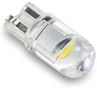 158 LED Bulb W5W 2825 168 192 194, T10 Wedge Base Bulbs 6000K Bright White for Car Side Marker Lights Dome Map Door Courtesy License Plate Taillight 0.5W 10-Pack Cool White
