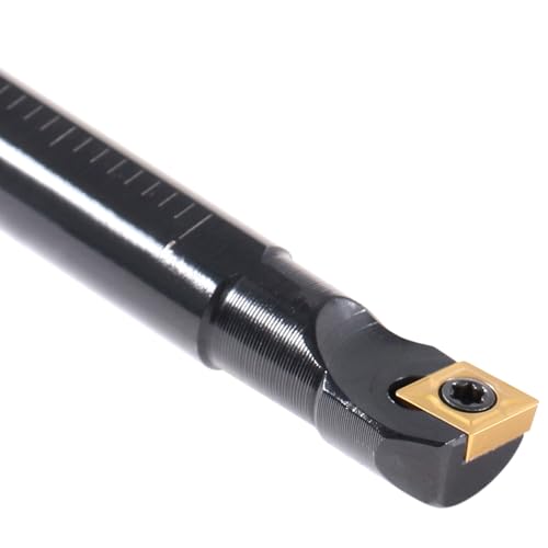 Accusize Industrial Tools 3/8'' x 6'' Overall Length, Rh Sclcr Indexable Boring Bar with Ccmt21.5 Carbide Inserts, P252-S401 3/8" with CCMT21.5 insert