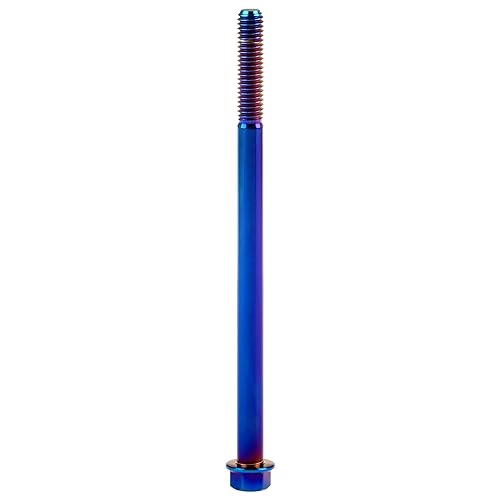 Titanium Ti Flange M6 Bolt Screw (Blue, M6x100mm) Blue