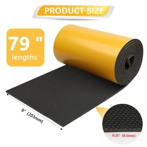 Garage Wall Protector，2 Roll-79 * 8 * 1/4，Sectional Foam Sticking Car Door Pads Strong Self-Adhesive Car Wall Bumper Guards for Car Door Protector Collision Protection 2 Roll-79*8*1/4 Black-Roll