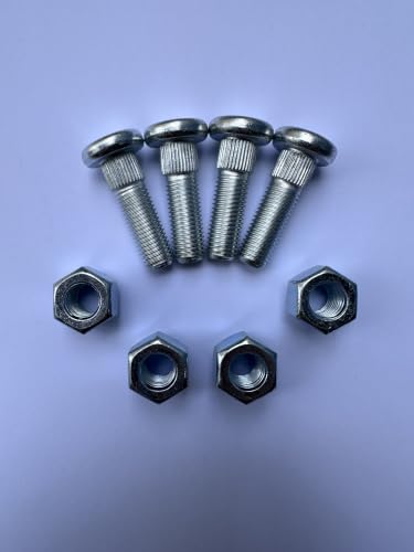 85-1024 Wheel Hub Bolt Studs # 90114-10013 & Lug Nuts Replacement for 2004-2013 Yamaha Rhino 450 660 700 UTVs Rear