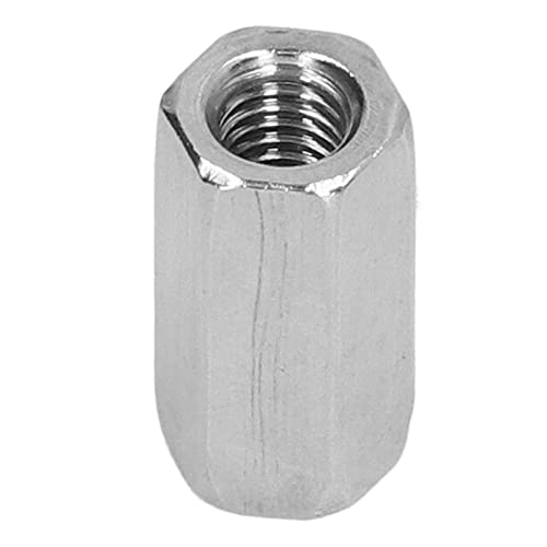 20Pcs Hex Coupling Nuts 304 Stainless Steel, M6x1.0 Threaded Connector
