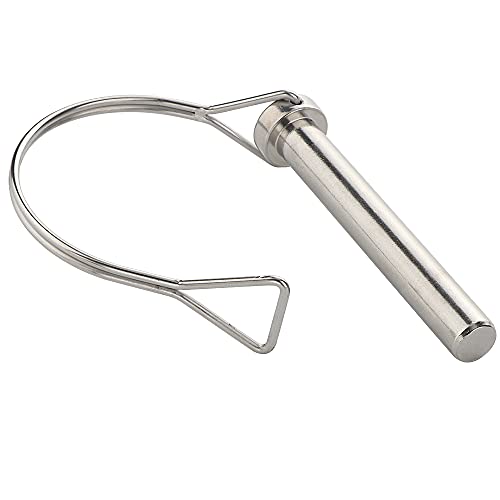 2 Pcs Large Pto Pin, Safety Coupler Pin 1/2" x 3-1/2"(12.6mm x 90mm), Full Marine Grade 316 Stainless Steel Heavy Duty Shaft Locking Pin
