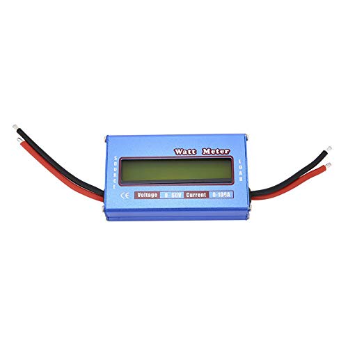 Watt Meter, Digital Power Analyzer with Digital LCD DC 60V 100A Wattmeter for Voltage (V) Current (A) Power (W) (Ah) and Energy (Wh) Measurement