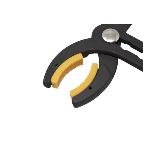 K Tool International 54050; 10" Long Cannon Plug Pliers, Non-Marring Nylon Jaw, 4 Adjustable Positions, Fits A-N Electrical Connectors 3/4" to 2-1/2" Ideal for Gripping Items without Damaging