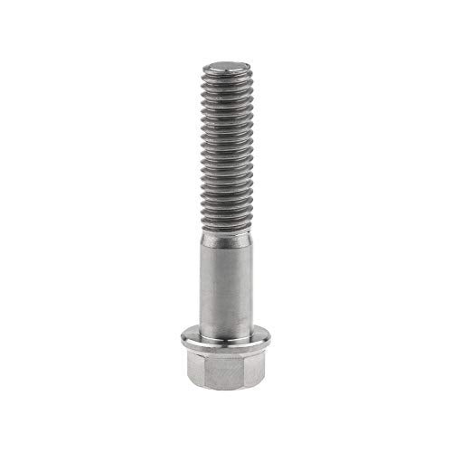 Titanium Hex Small Flange Head Bolt M8 (M8x40mm, Normal Titanium) M8x40mm