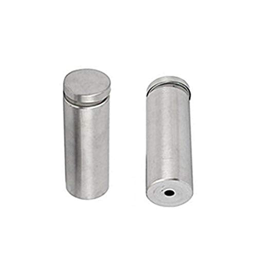 Stainless Steel Wall Mount Glass Standoff Holder Screw Nails Advertising Nails 12 Pcs (25x80mm) 25x80mm